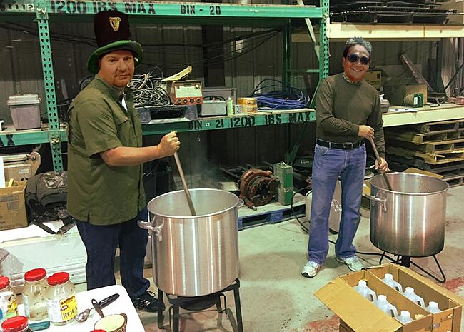 gumbo at the shop.jpg